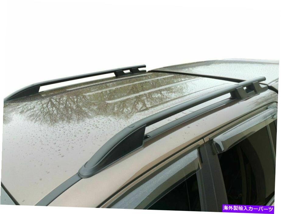 アルミニウムルーフラックレールサイドバーセット2pcs vw amarok 2010-up、blackAluminium Roof Rack Rails Side Bars Set 2pcs To Fit VW_画像1