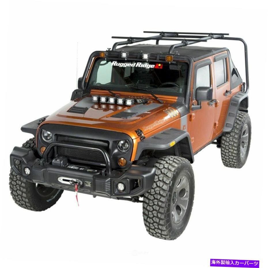 ルーフラックシェルパクロスバーは頑丈なリッジ11703.11111Roof Rack-Sherpa Crossbars Rugged Ridge 11703.11_画像3