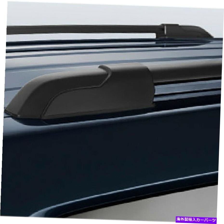 1ペアブラックアルミニウムルーフラックトップサイドレールは09-15ホンダパイロット用キャリー1 Pair Black Aluminum Roof Rack Top Side_画像1