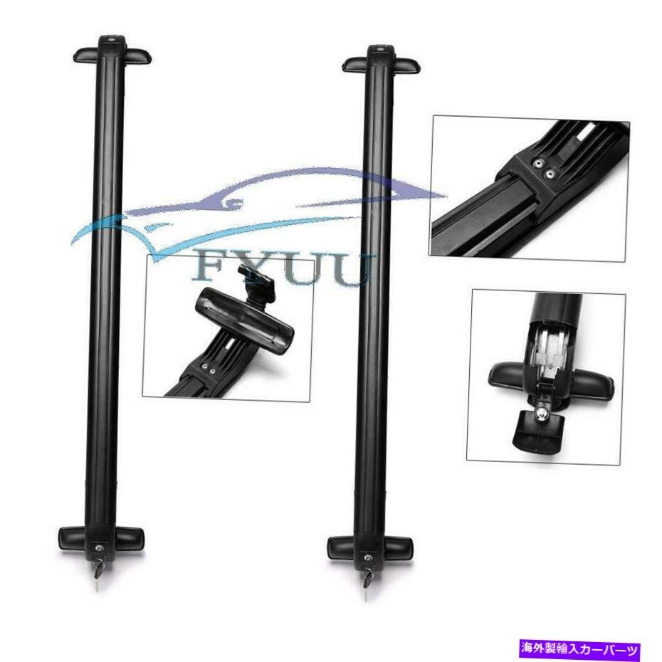 2PCSルーフラックオーバーヘッドサイドレールバー荷物キャリアクロスバーアルミニウム合金2pcs Roof Rack Overhead Side Rails Bars Lugga_画像3