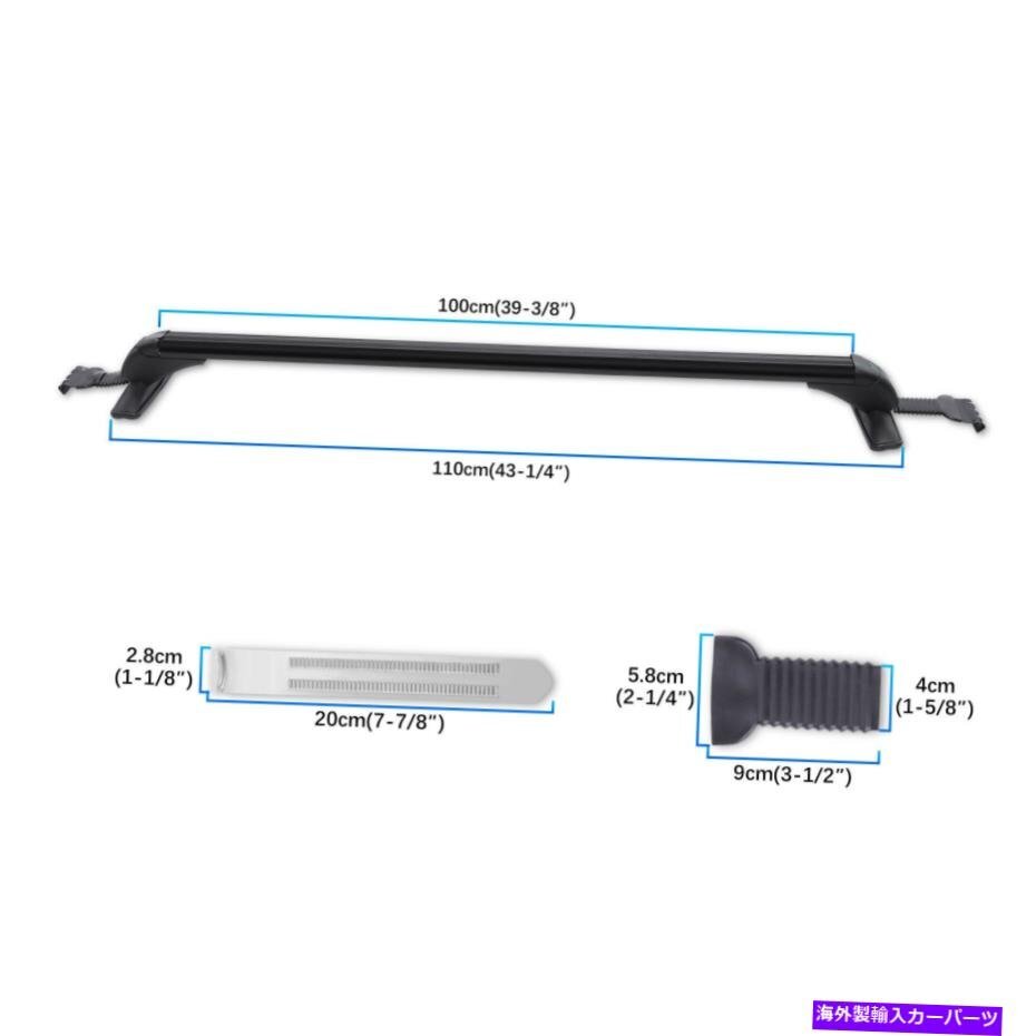 車のトップルーフラッククロスバー荷物キャリア貨物は三菱ランサーのためにロック可能Car Top Roof Rack Cross Bar Luggage Carrier Cargo_画像3