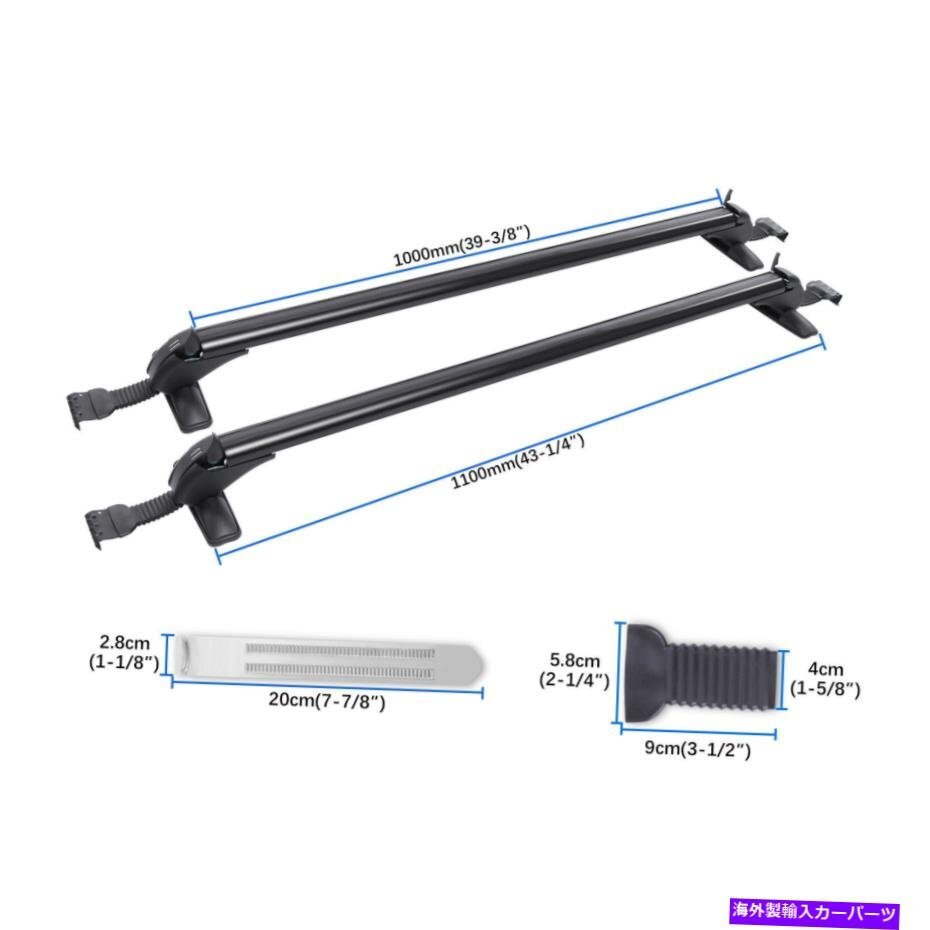 ミニクーパーS R53 R52 2002-2008カートップルーフラッククロスバー43.3 w/ロックFor Mini Cooper S R53 R52 2002-2008 Car Top Roof Rac_画像2