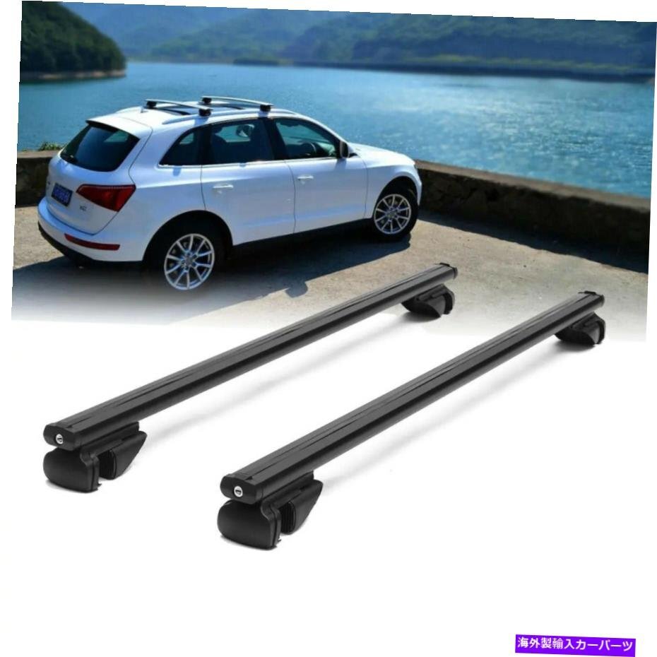 車のトップルーフラッククロスバー貨物荷物キャリア盗難防止ロック可能ユニバーサルCar Top Roof Rack Cross Bar Cargo Luggage Carrier A_画像2