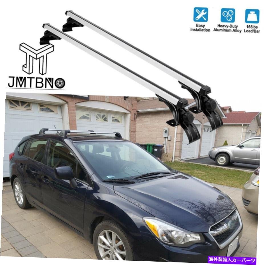 48 Subaru WRX 2015オンカートップルーフラッククロスバー貨物荷物キャリアUS米国48 For Subaru WRX 2015-On Car Top Roof Rack Cross B_画像1