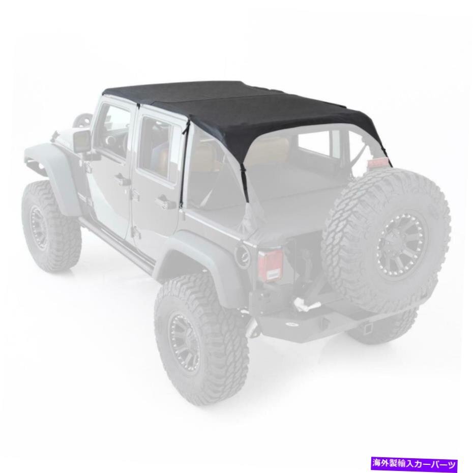 拡張ソフトトップは10-18ラングラーJK 4ブラックダイヤモンドスミティビルト博士Extended Soft Top fits 10-18 Wrangler JK 4 DR Black Di_全国送料無料サービス!!