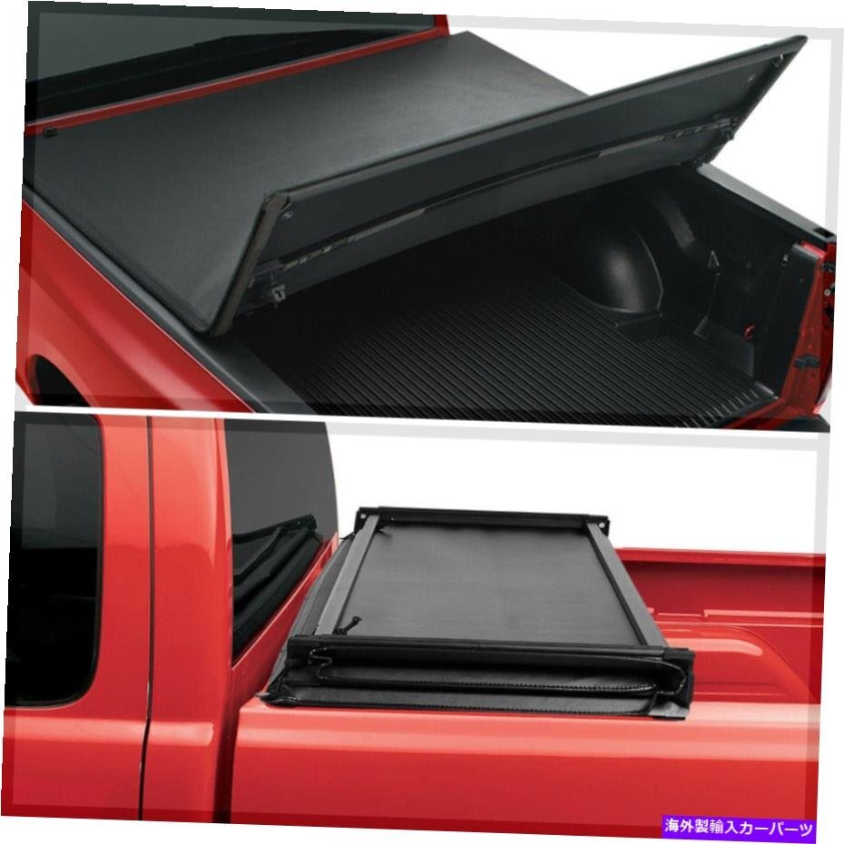 99-16 F250/F350のための短いベッドトノーカバー6.5フィートソフトトップトライフォールドフリートサイドShort Bed Tonneau Cover 6.5Ft S_画像3