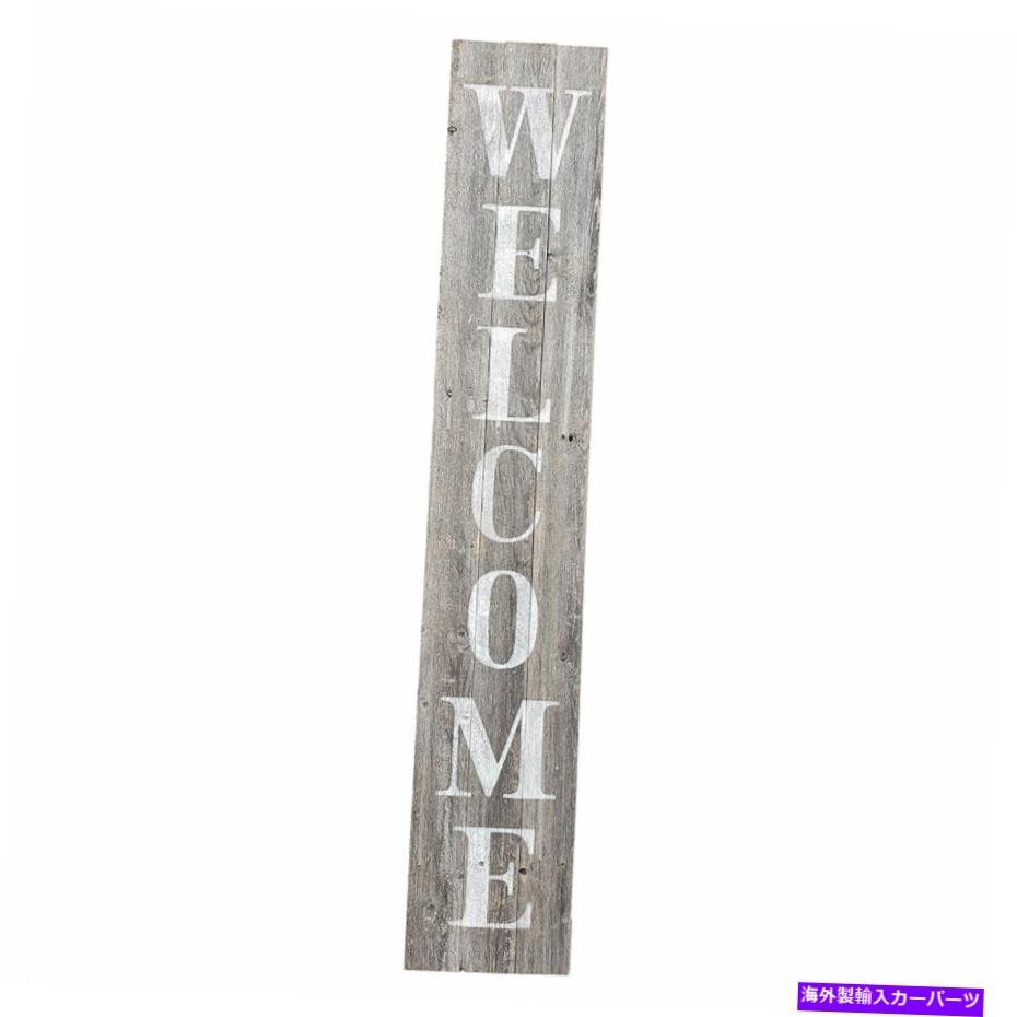 ロッキンウッドウェルカムサイン5 'ドアやポーチ用の垂直素朴な農家スタイルRockin' Wood Welcome Sign 5' Vertical Rustic Farm House St_画像2