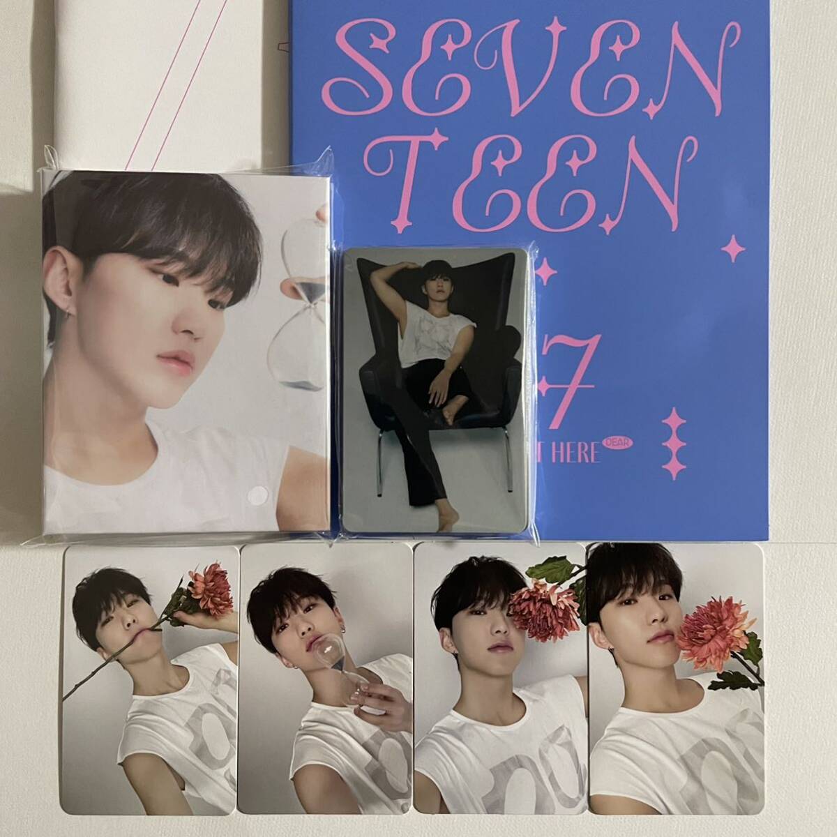 SEVENTEEN ホシ BEST ALBUM 17 IS RIGHT HERE DEAR ver. バインダー トレカ 28枚 コンプ 検) セブチ ディアー カラット フォトカードの画像1