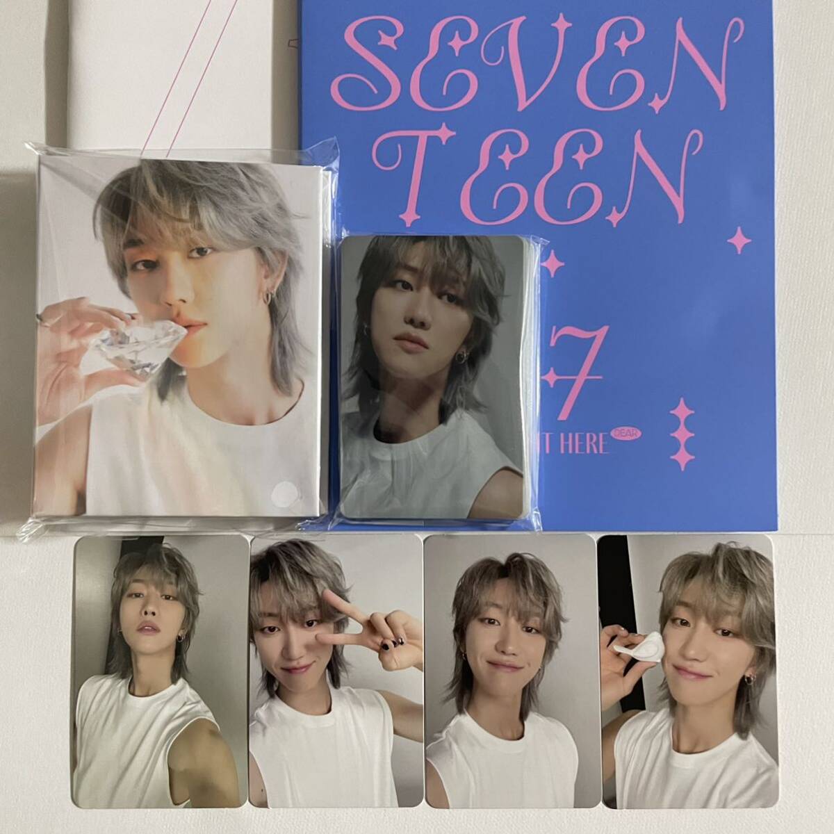 SEVENTEEN THE8 ミンハオ BEST ALBUM 17 IS RIGHT HERE DEAR ver. バインダー トレカ 28枚 コンプ 検) セブチ カラット フォトカード_画像1