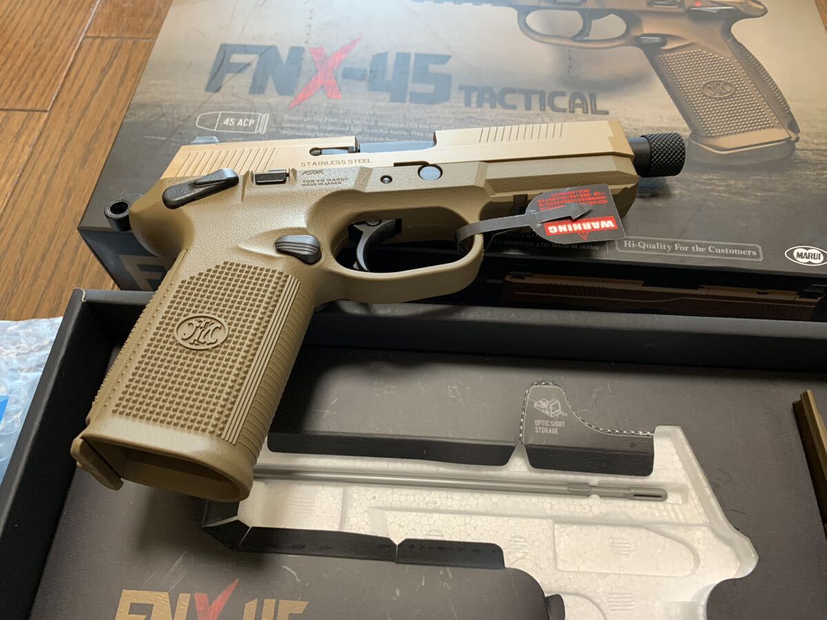 美品 東京マルイ FNX-45 タクティカル FDE ガスブローバック 希少 レアの画像4