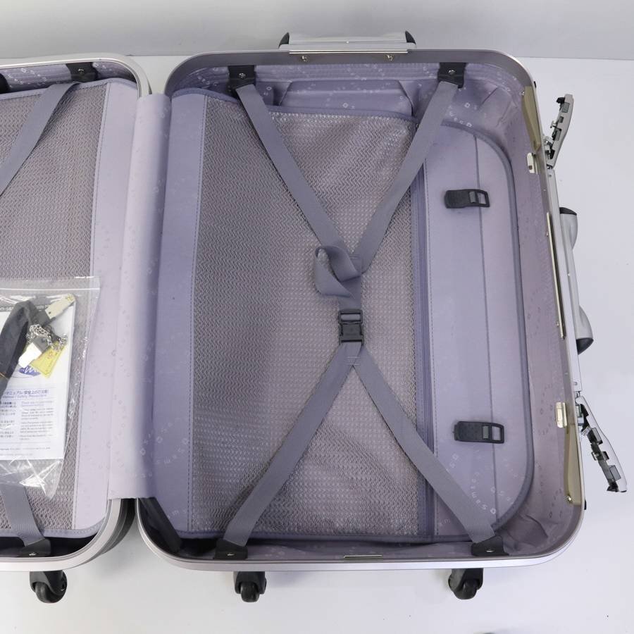 展示品 サムソナイト シルエットMV 67L スーツケース ガンメタリック 鍵付き 軽量 トランク キャリー 日本製 Samsonite★834v05_画像6