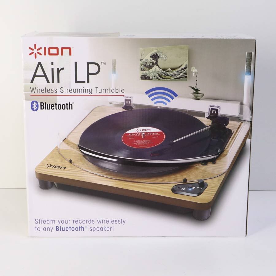 新品未開封 ION Audio Air LP Bluetooth ワイヤレスストリーミングターンテーブル スピーカー内蔵 レコードプレーヤー★835v15_画像1