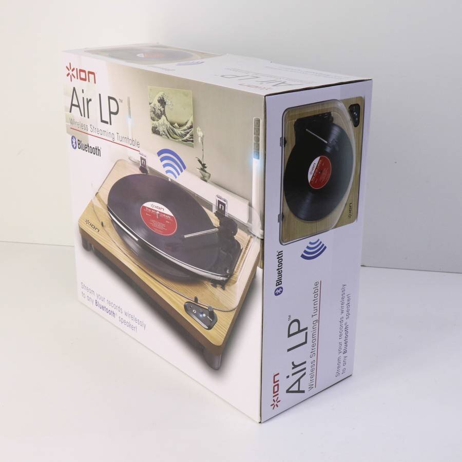 新品未開封 ION Audio Air LP Bluetooth ワイヤレスストリーミングターンテーブル スピーカー内蔵 レコードプレーヤー★835v15_画像2