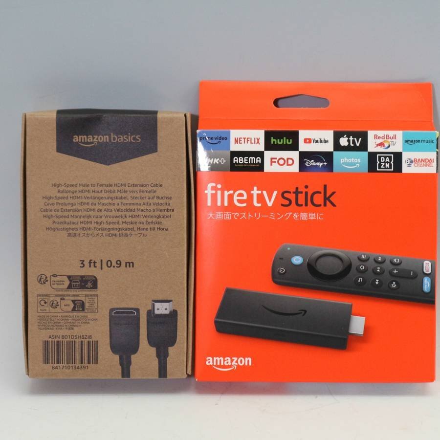  новый товар!Amazon Amazon no. 3 поколение Fire TV Stick fire - палочка TV высокая скорость мужской - женский HDMI удлинение кабель имеется *836f17