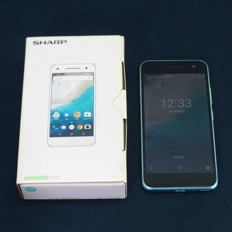 Android ONE S1 スマホ 本体 ターコイズ SoftBank/Yモバ SIMロック解除済◆838f05_画像1