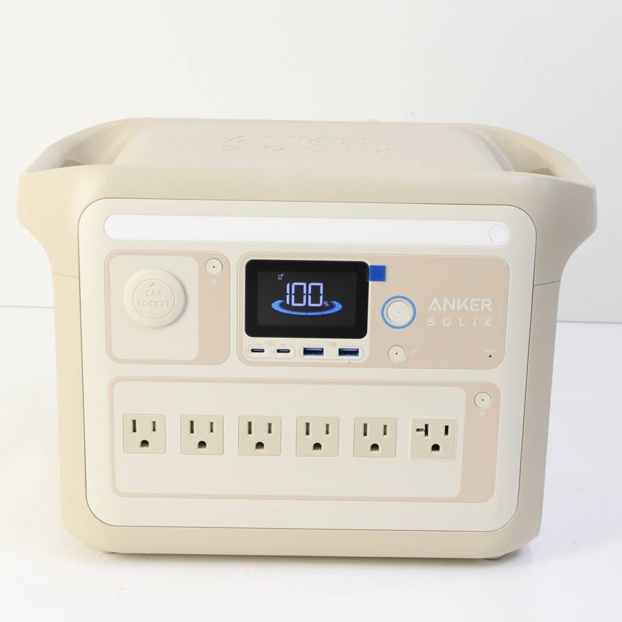  beautiful goods!ANKER anchor SOLIX C1000 portable power station portable power supply A1761 beige high capacity 1056Wh disaster prevention outdoor *838v03