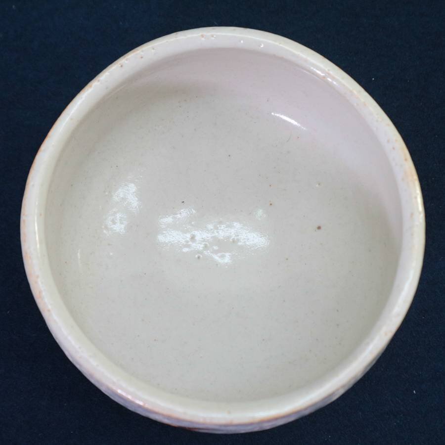 美品！美濃焼 加藤秀山 志野茶碗 茶道具◆841f17_画像4