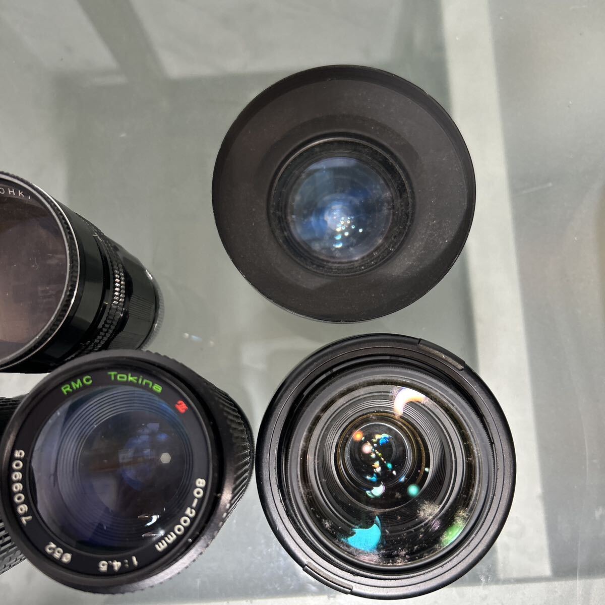 [ junk ][ lens set sale ] camera Canon/Komura/PENTAX/NIKON/Kenko/MINOLTA operation not yet verification 240510k06