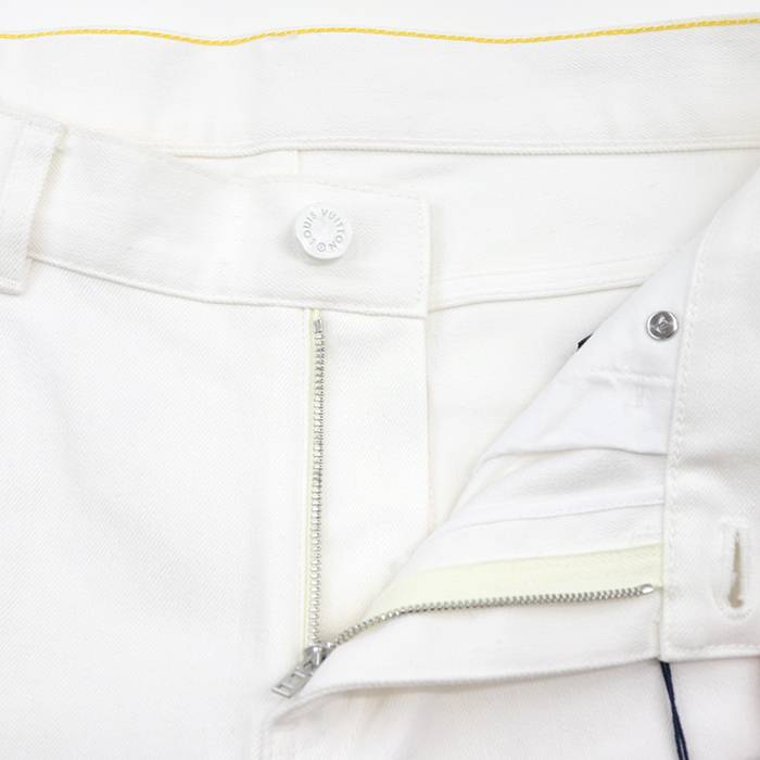 【美品】タグ付 未使用品 ルイ・ヴィトン 5ポケット ホワイト デニム パンツ ジーンズ ストレッチ メンズ 29 白 日本製 LOUIS VUITTON_画像3