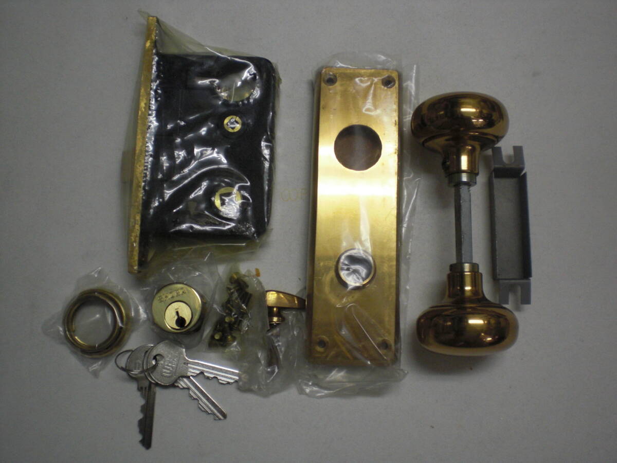 未使用品　ショウワ真鍮鋳物製箱錠　No.8540　　 1セット_画像3