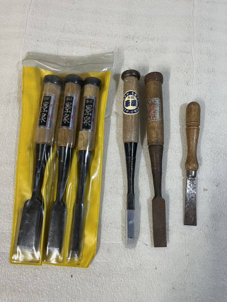 . flea only carpenter's tool summarize 6 pcs set . Izumi . shop gold flower etc. worker tool . large . secondhand goods present condition goods 