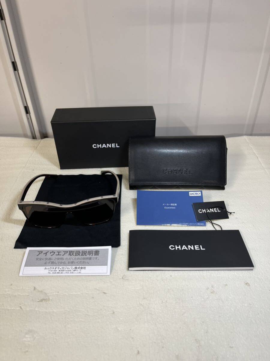 【中古品】CHANEL シャネル サングラス CH 5418-A 1682/S5 140 3N 箱 ケース 説明書 タグ メガネ拭き 付き 現状品_画像1