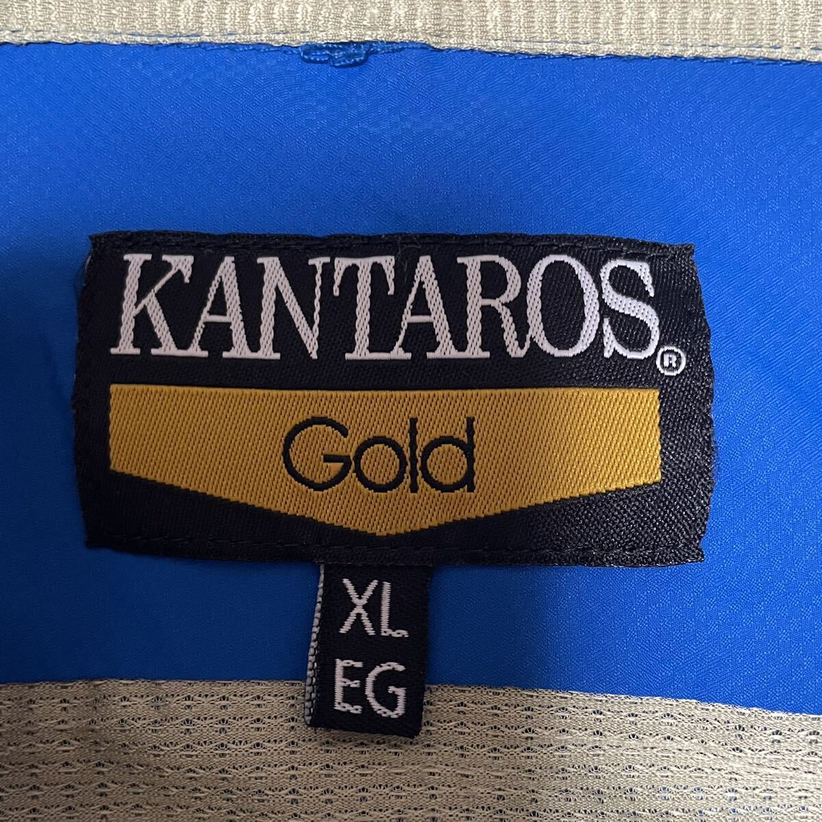 良品 カンタロス【KANTAROS Gold】ポリエステル100% ポケット付き 薄手速乾長袖シャツ メッシュ XLサイズ以上？BIGサイズ ブルー/青_画像7