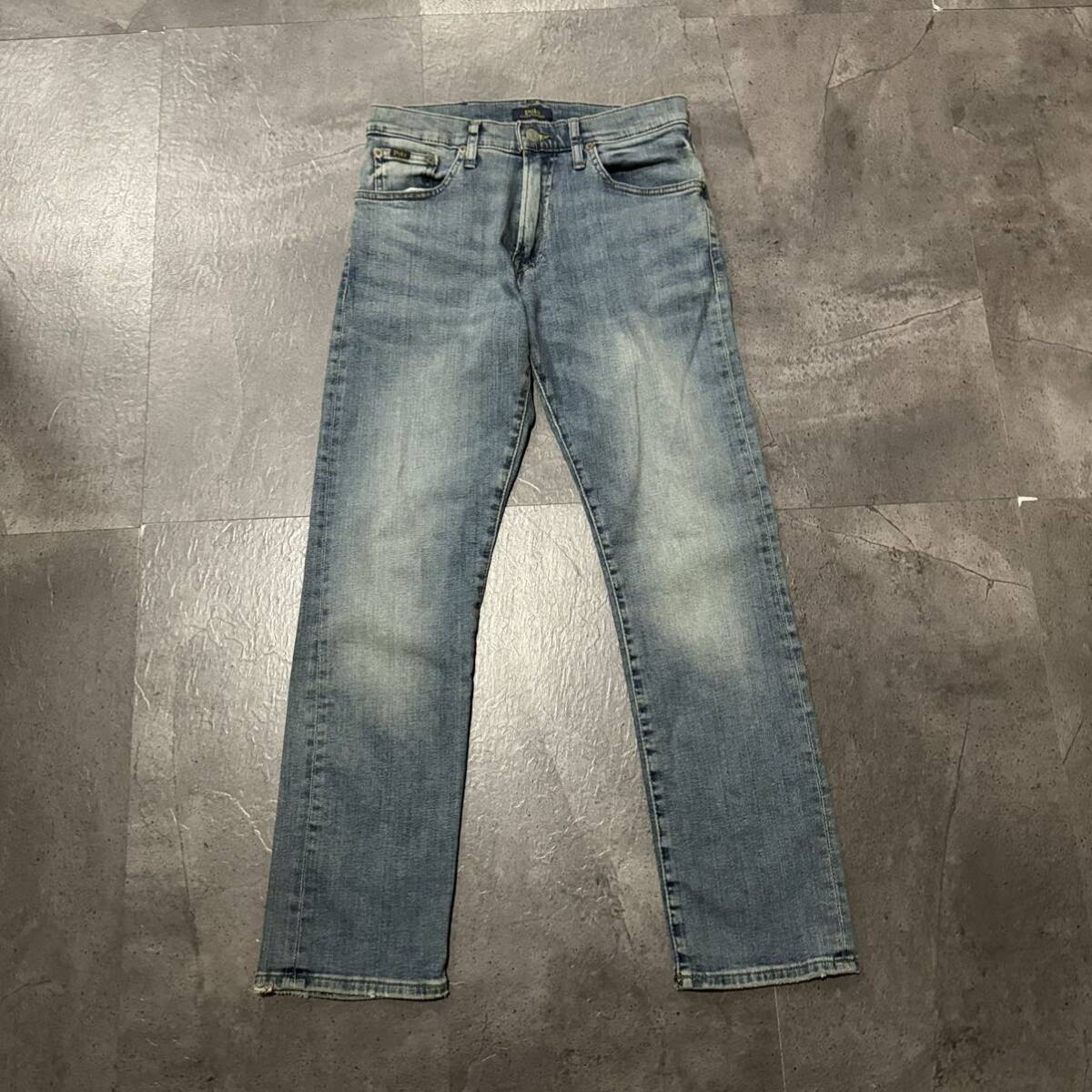 K * popular model!! \' domestic regular goods \' POLO RALPH LAUREN Ralph Lauren slim tapered Denim pants jeans size28×30 men's bottoms 
