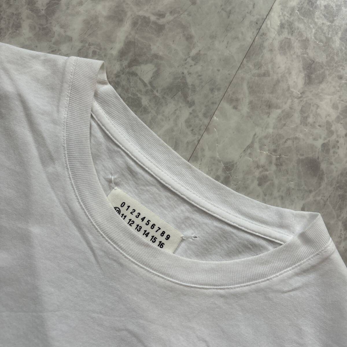 1円~ ＊ 21SS 国内正規品 'ラグジュアリーウェア' Maison Margiela 10 メゾンマルジェラ 半袖 コットン Tシャツ / カットソー XL メンズ_画像7