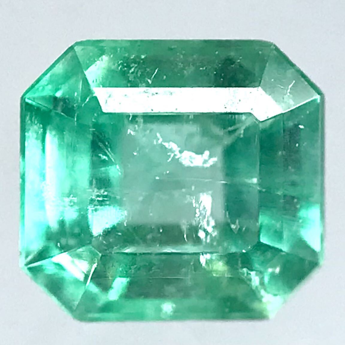 (天然エメラルド0.434ct)m 約4.8×4.4mmソーティング付 ルース 裸石 宝石 ジュエリーjewerly emerald i_画像1