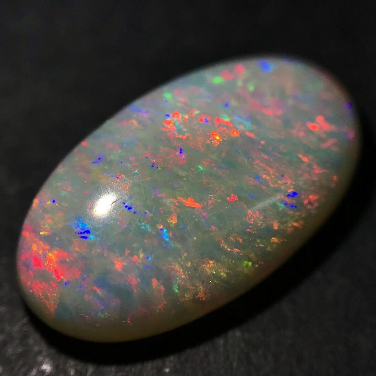 遊色効果!!(天然オパール3.954ct)m 約15.9×9.2mm ルース 裸石 宝石 ジュエリー jewelry opal DA0/DA0 i_画像2