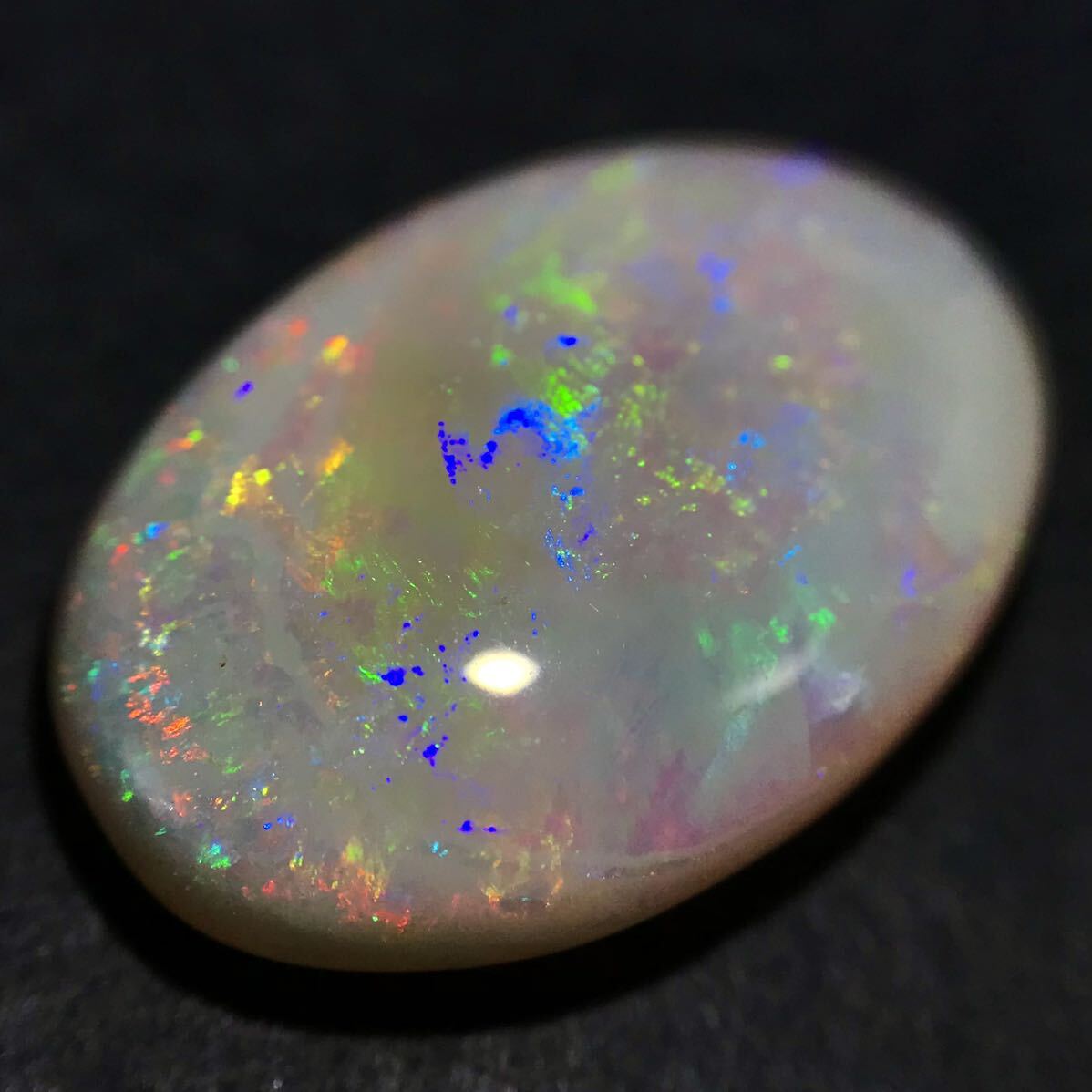 遊色効果!!(天然オパール3.793ct)m 約15.6×11.0mm ルース 裸石 宝石 ジュエリー jewelry opal i_画像2