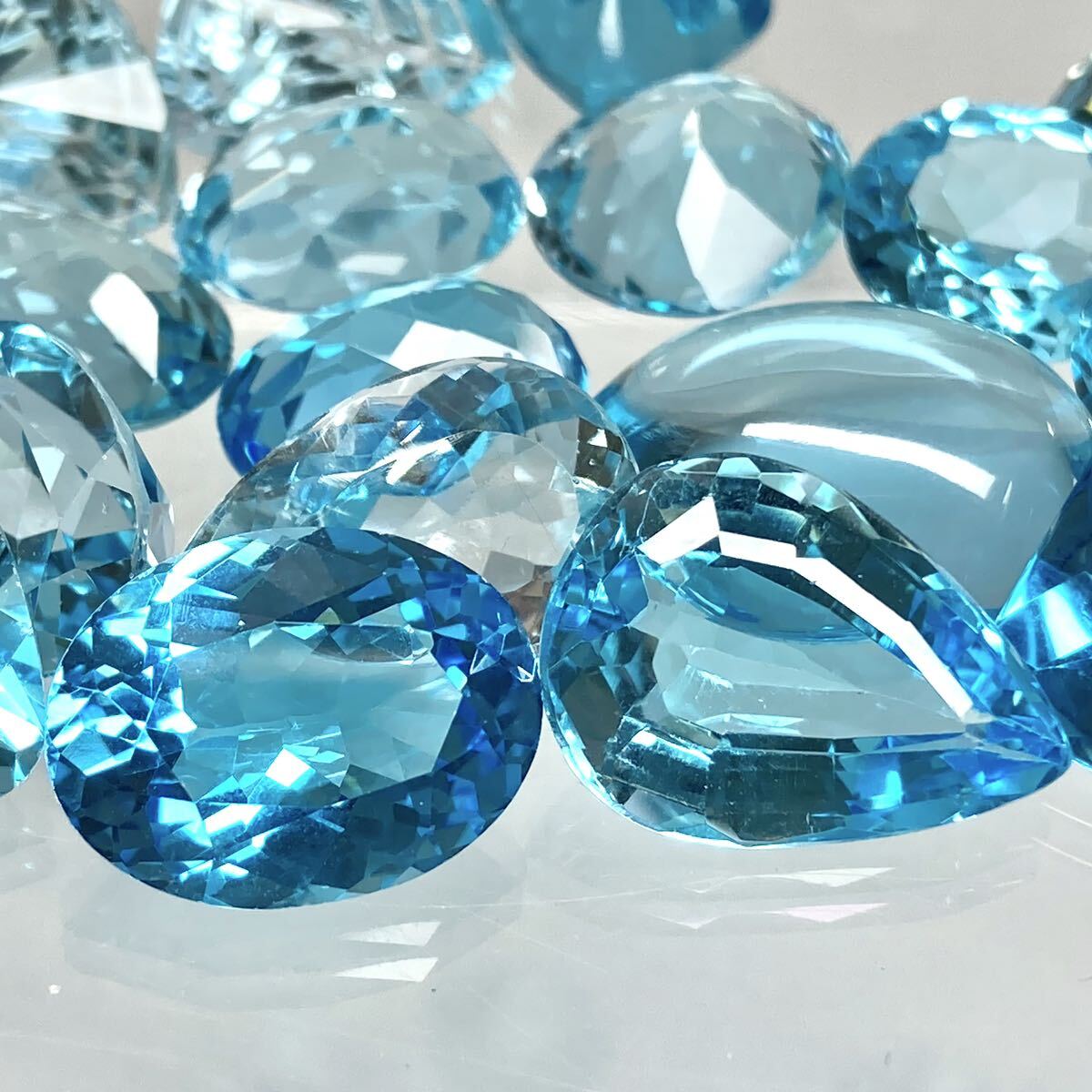 ( natural blue topaz . summarize 200ct )M loose unset jewel jewelry blue topaz jewelry blue topaz DF0 ①