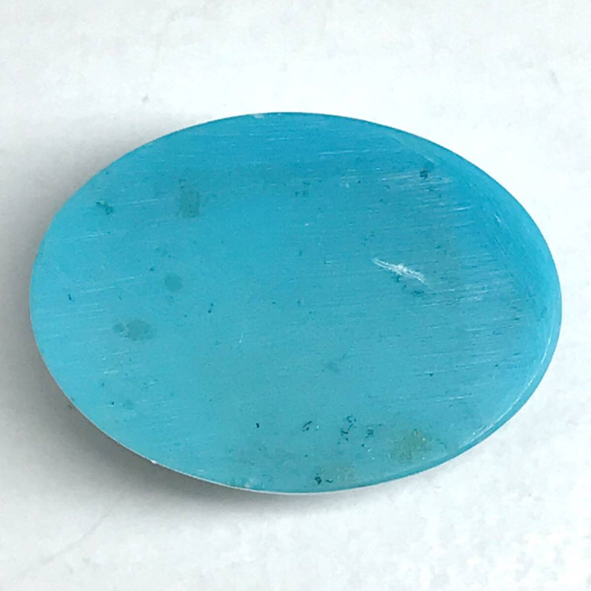 (天然トルコ石8.605ct)m 約17.8×13.0mm ルース 裸石 宝石 ジュエリー jewerly ターコイズ turquoise iの画像3