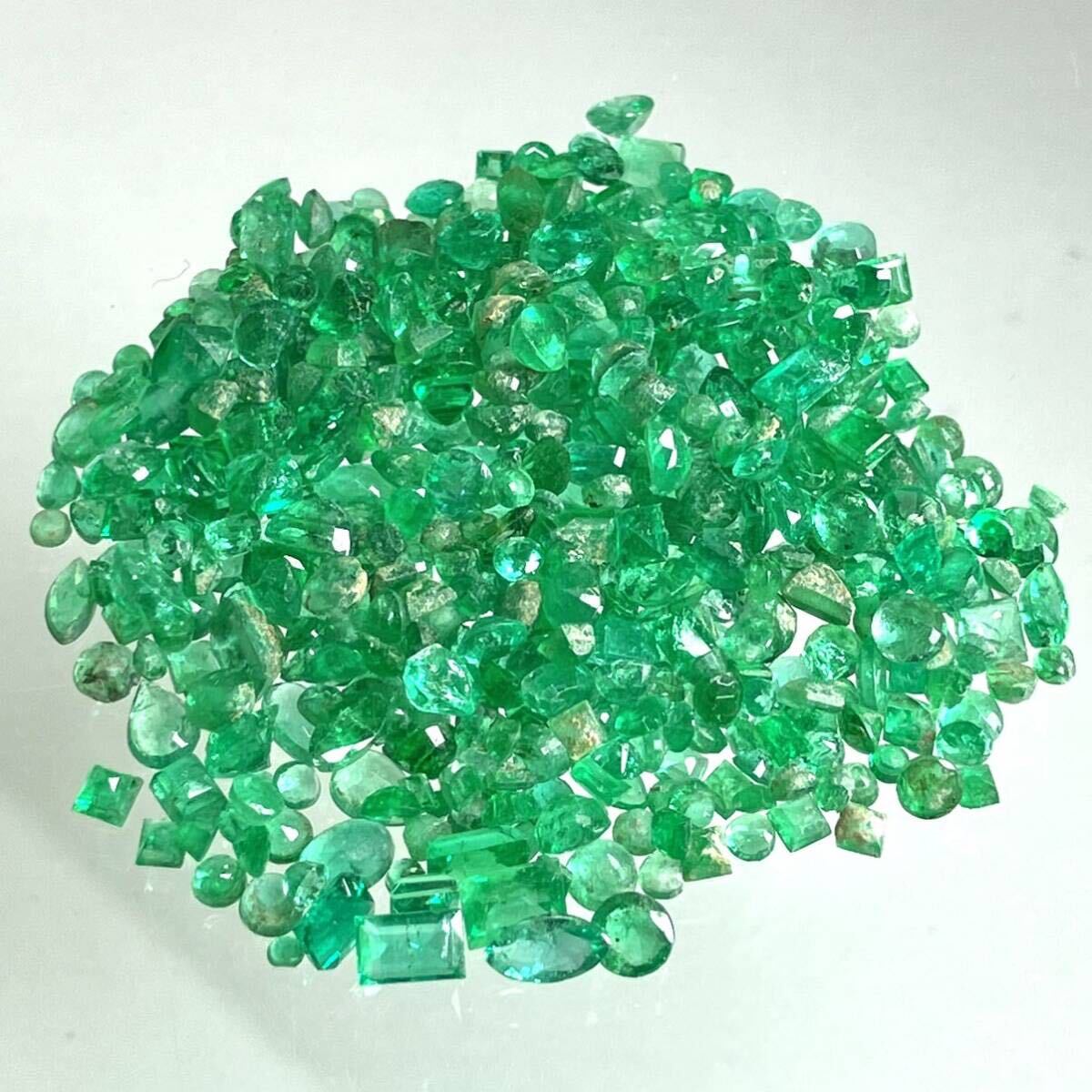 (天然エメラルドおまとめ)m 30ct 裸石 宝石 コランダム beryl jewelry ジュエリー ベリル emerald K②_画像3