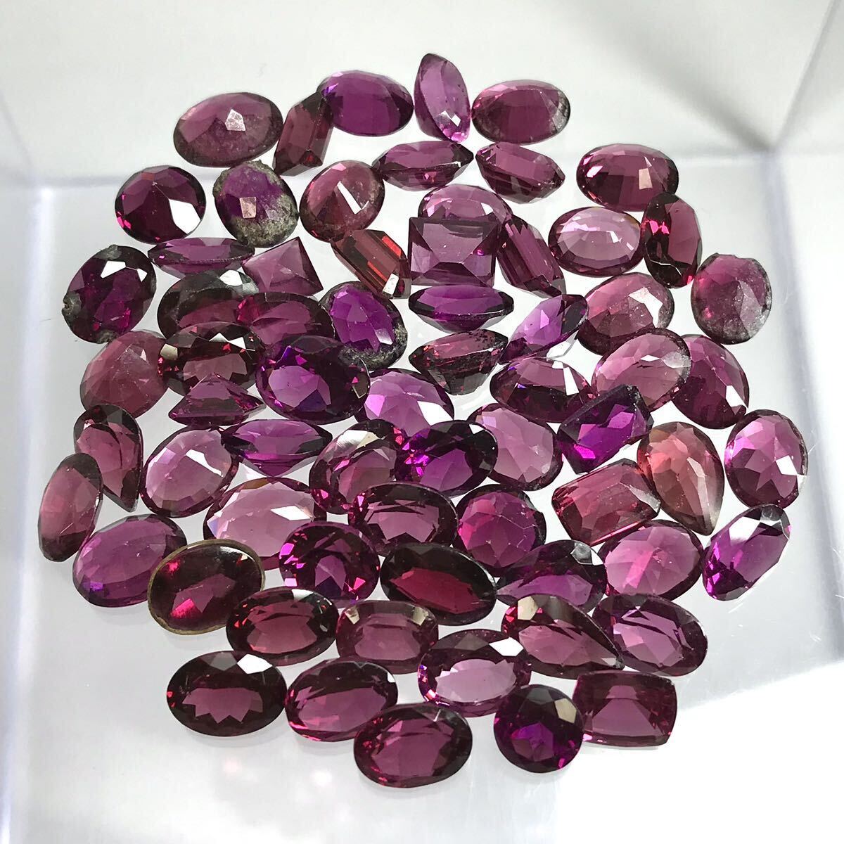 (天然ガーネットおまとめ100ct)m ルース 裸石 宝石 ジュエリー garnet ガーネット jewelry 柘榴石 i_画像3