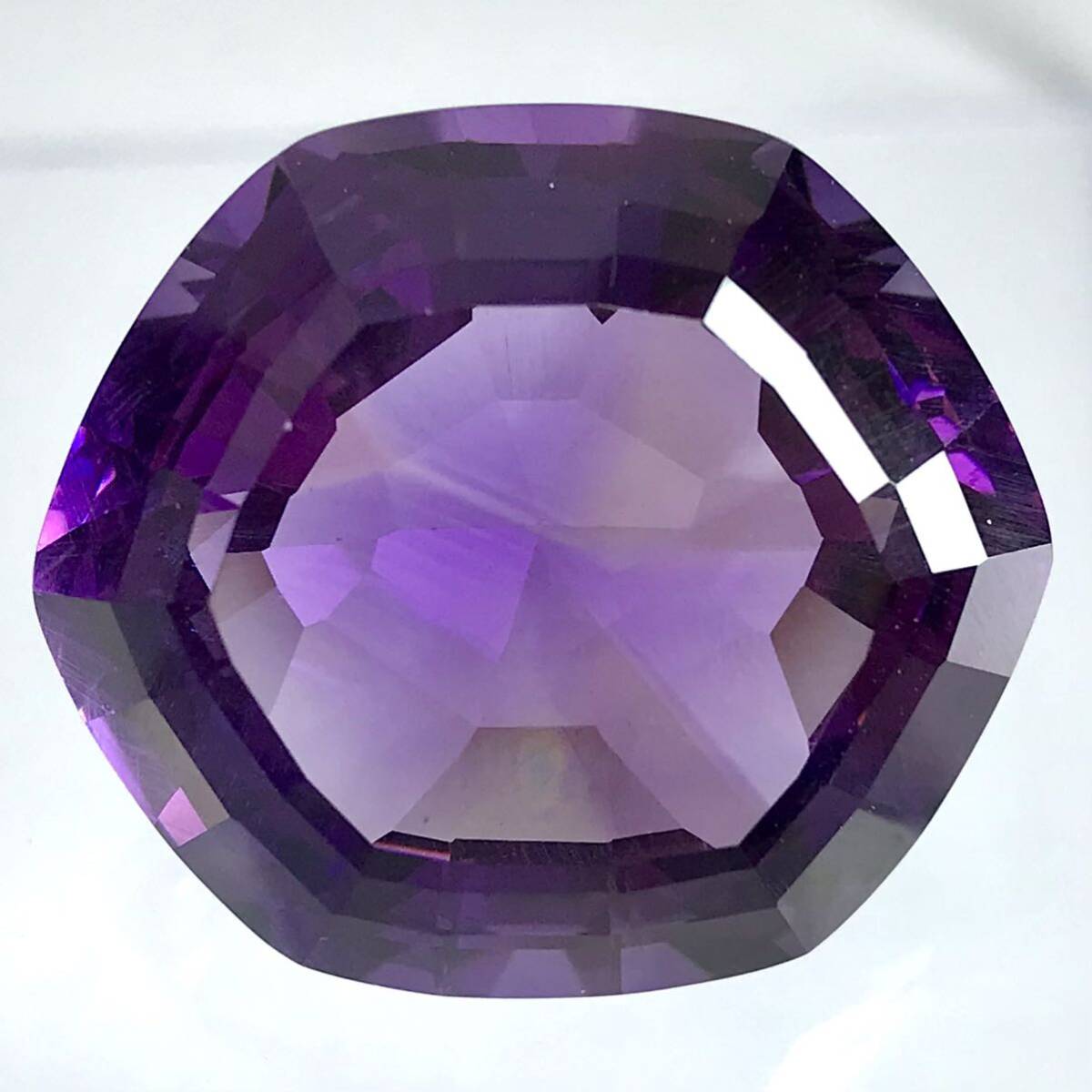  крупный!!( натуральный Ame si -тактный 61.532ct)m примерно 28.0×24.6mm разрозненный камни не в изделии драгоценнный камень ювелирные изделия кварц фиолетовый кристалл amethyst i