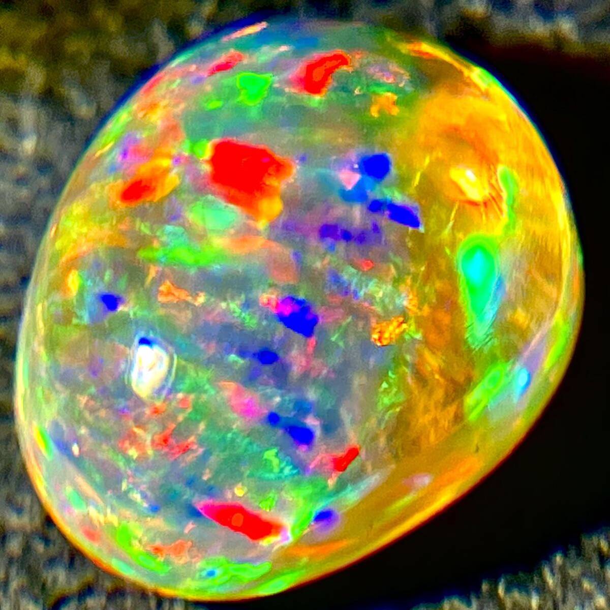 . color effect!!( natural opal 2.661ct)m approximately 10.3×8.5mm loose unset jewel gem jewelry jewelry opal K