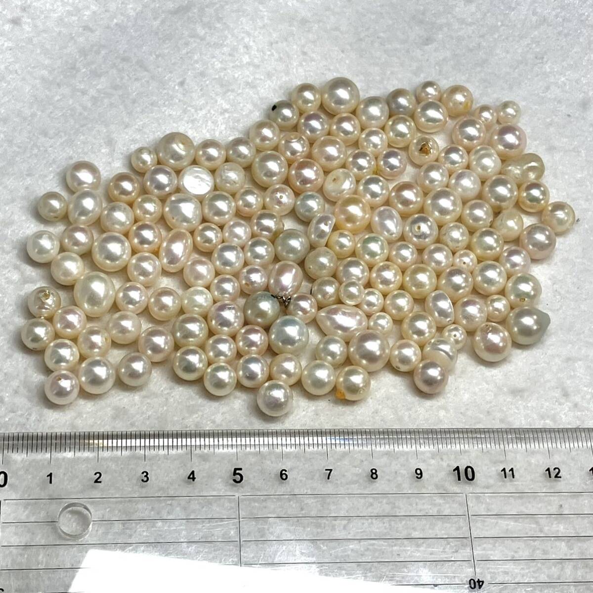 (本真珠おまとめ500ct)m 約100g 約6.0-11.0mmパール 裸石 宝石 ジュエリー jewelry pearl K_画像8