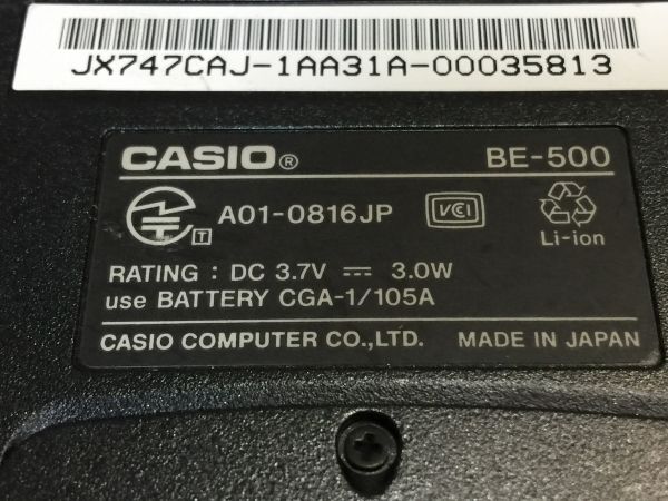  Casio Casiopea BE-500 body charge un- possible 2F05BB