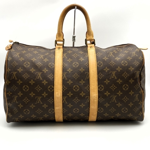 【ベタ無し】ルイ・ヴィトン M41428 キーポル45 ボストンバッグ モノグラム ブラウン PVC LOUIS VUITTON_画像2