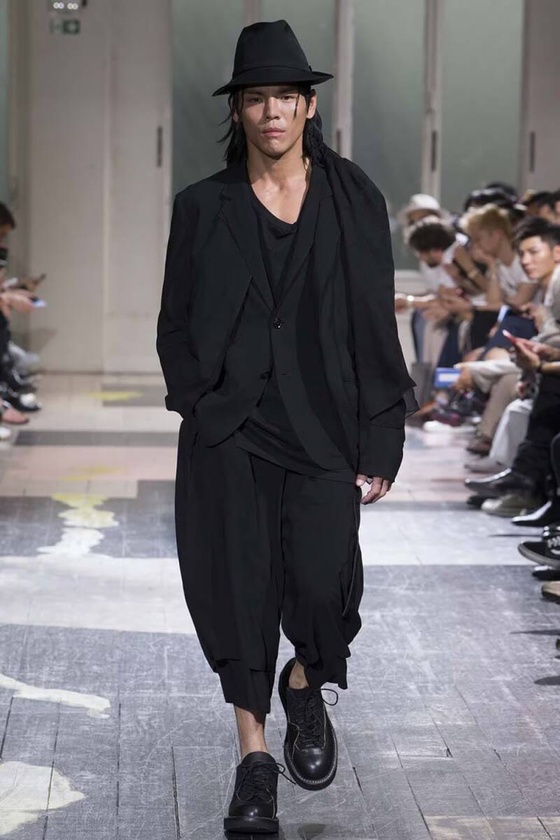 yohjiyamamoto pour homme18ss二重ジャケット ヨウジヤマモトプールオムy'sformenGroundYギャバコートパンツシャツシューズカラス_画像1