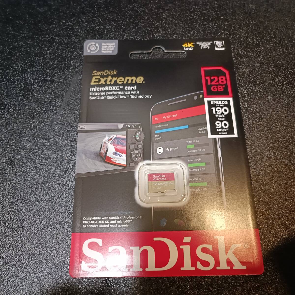 Sandisk Extreme(190MB/s) microSDXC 128GB_画像1