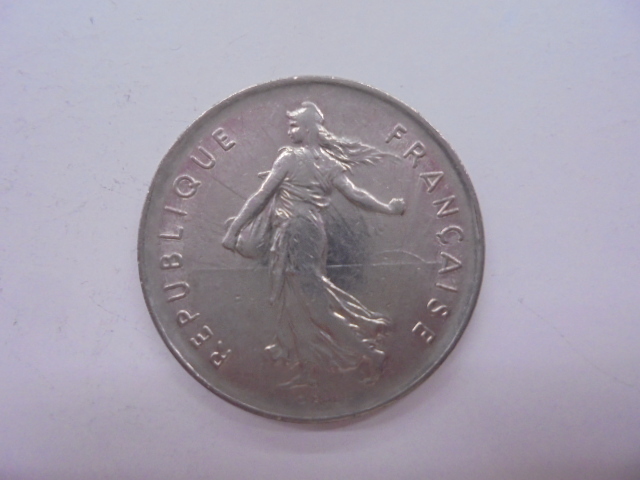 【外国銭】フランス 5フラン ニッケル貨 1971年 古銭 硬貨 コイン ③_画像2