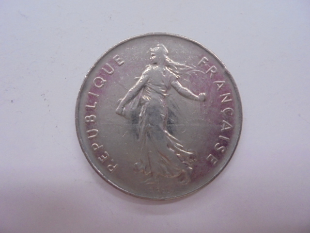 【外国銭】フランス 5フラン ニッケル貨 1973年 古銭 硬貨 コイン_画像2