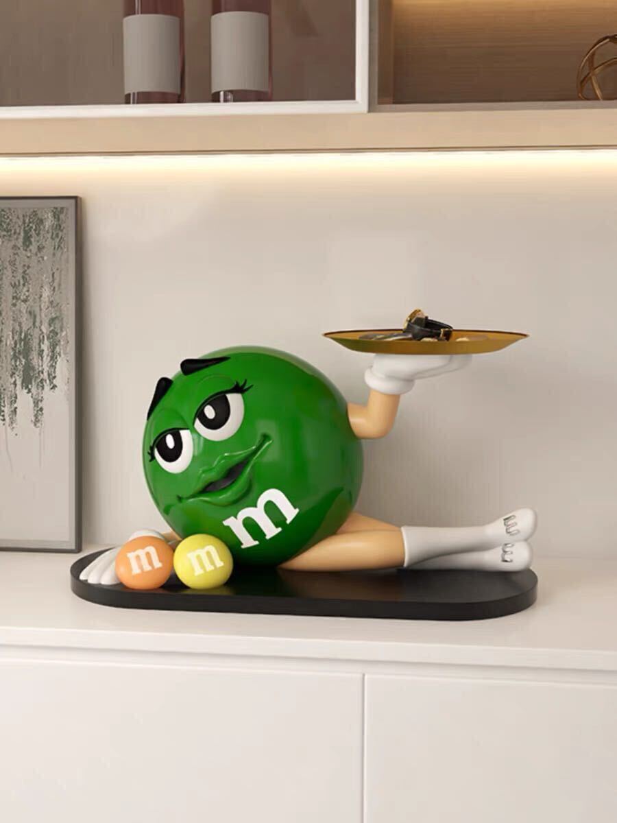 大人気★m&m's 緑色 ディスペンサー フィギュア 置物 新品_画像2