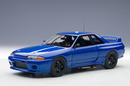 ☆即決送料無料☆AUTOart 1/18 スカイライン GT-R R32　GT-R ATCCプレーンボディ　ブルー　89281