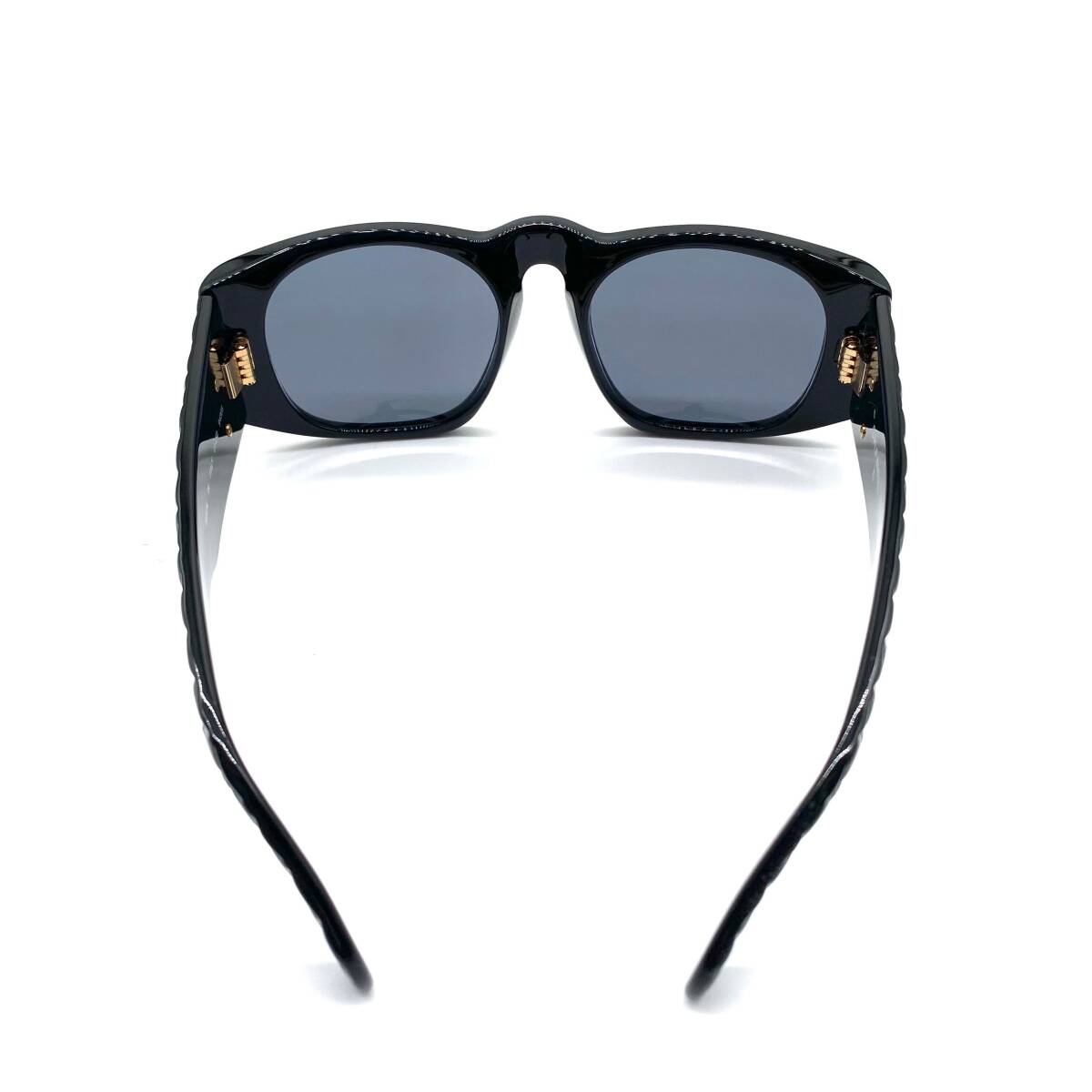 Chanel Coco Mark Gold Logo Sunglasses Quilted Design Black Vintage ココマーク ゴールド サングラス キルティングデザイン ブラック