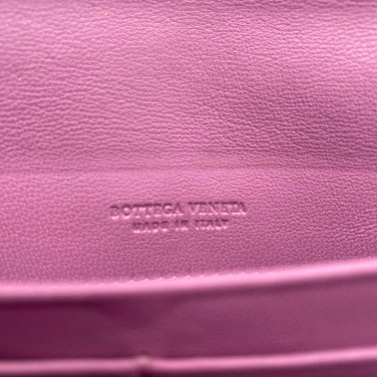 Bottega Veneta Intrecciato Round Zip Wallet Pink ボッテガ イントレチャート ラウンドジッパー 財布