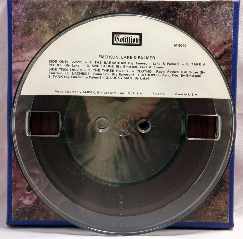 ★ キラーサウンド 4-TRACK 19cm オープンテープ美再生 ★ 轟音ラッキーマン【US ORIG 1971年 AMPEX】ELP / Emerson Lake & Palmer ♪ 美品の画像9